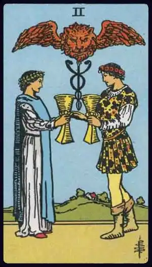 2 kielichy - tarot