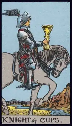 Rycerz kielichów - tarot